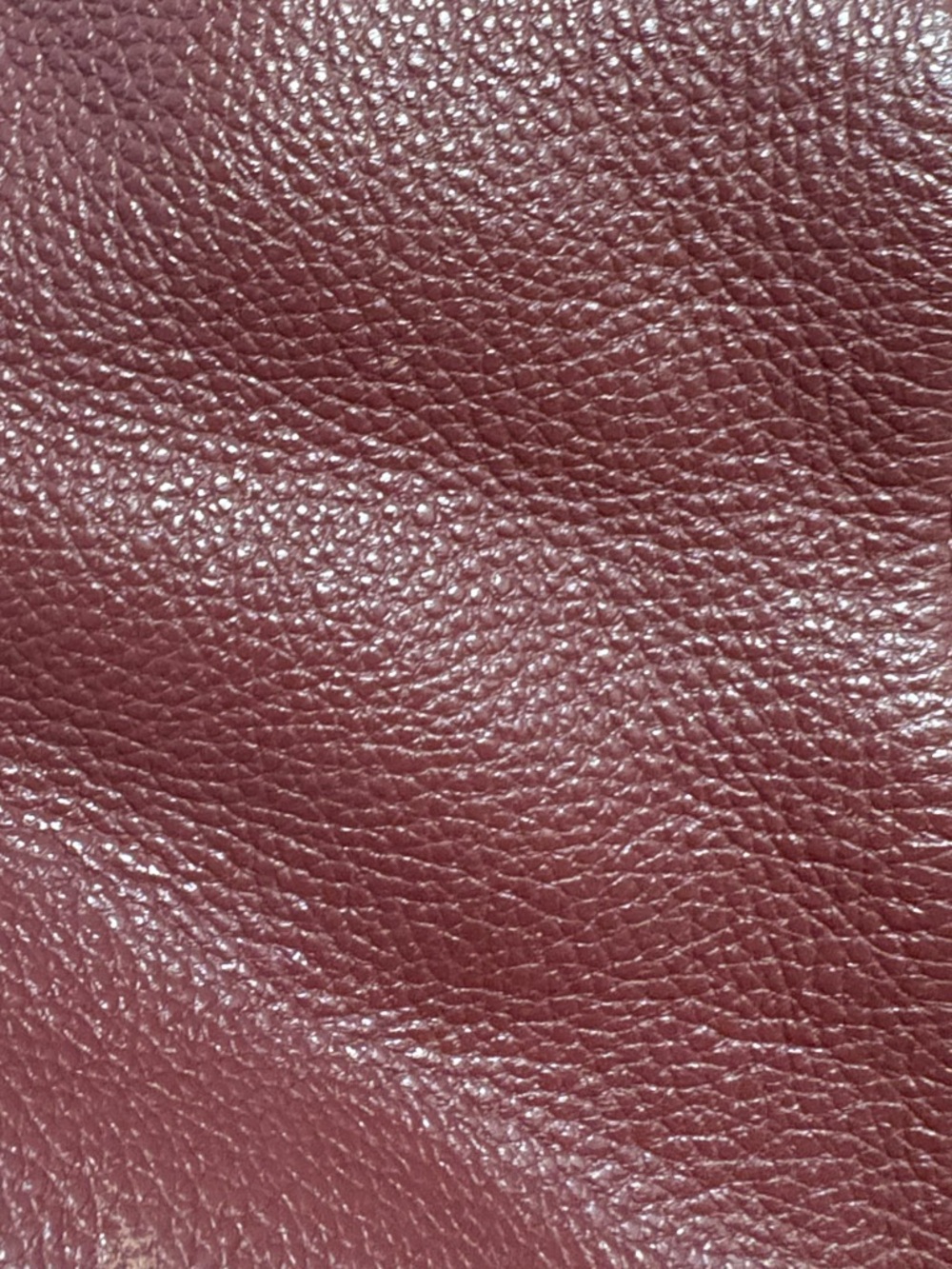 Coach Lexy Pebbled Leather Shoulder Bag Wine oxblood color women’s purse tote - Picture 9 of 13